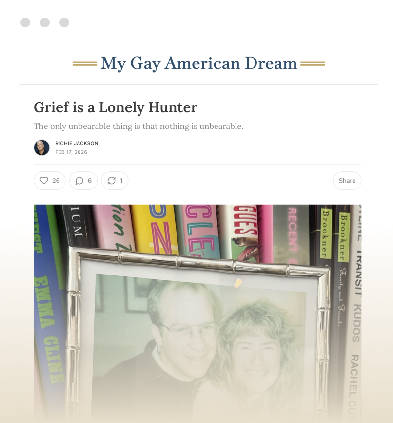 My Gay American Dream: A newsletter about love, fatherhood, identity, and the life we are building on our own terms.